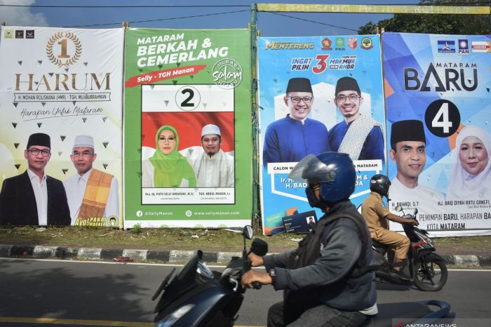 CHUTOGEL - Hasil Quick Count Pilkada 2024 di Mataram